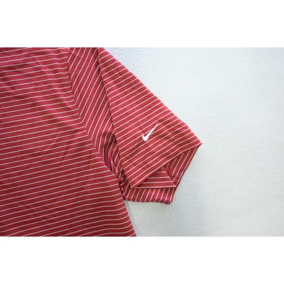 Nike Golf Polo Dri Fit Tour Performance Striped Short Sleeve Athletic Mens XL - Picture 6 of 8